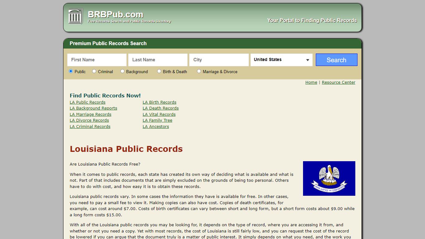 Free Louisiana Public Records | Search Criminal and Civil Court Records ...